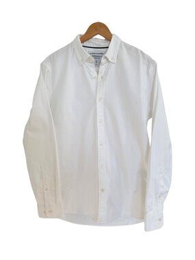 Amazon Essentials Shirt Men Medium Oxford Button Down Long Sleeve Stretch